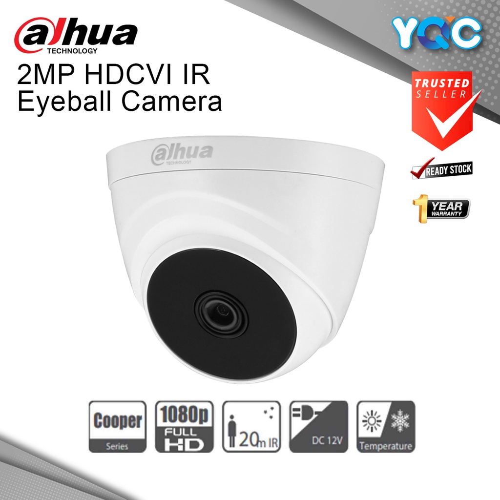 DAHUA 2MP HDCVI IR Eyeball Camera | Smart IR | Full Hd | CCTV