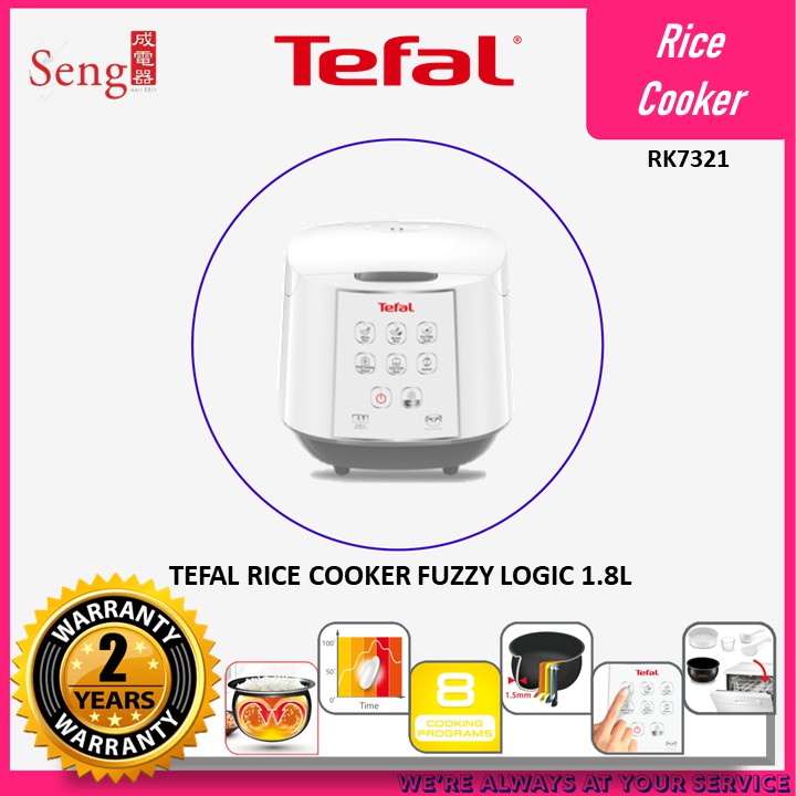 Tefal RK7321 Fuzzy Logic Rice Cooker 1.8L 10 Cups RK7321 Shopee