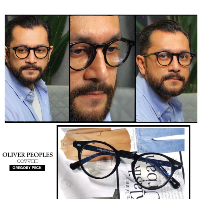 OS Oliver Peoples eyeglasses retro eyewear tortoise shell tiger pattern |  Shopee Malaysia