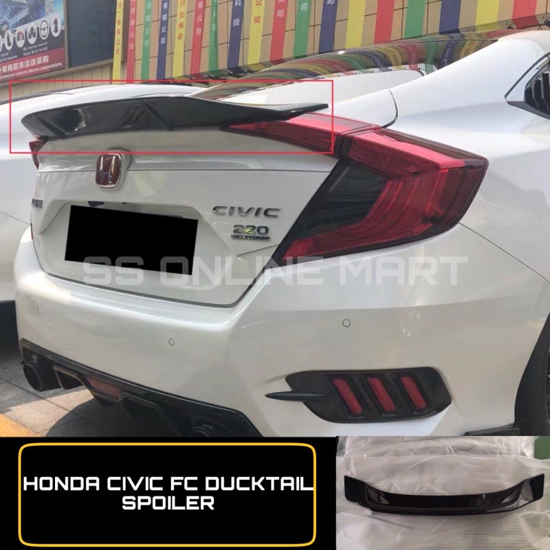 Honda Civic Fc 20162020 DuckTail Spoiler Duck Style Spoiler Piano