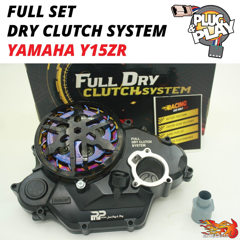 Y15ZR Dry Clutch Full Set System Titanium Gold  Shopee Malaysia