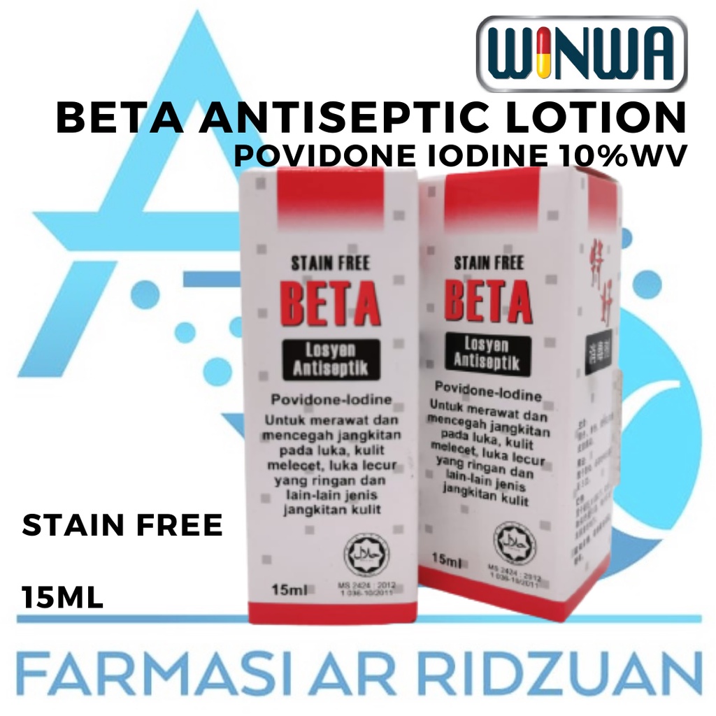 Beta Antiseptic Lotion 15ml Shopee Malaysia
