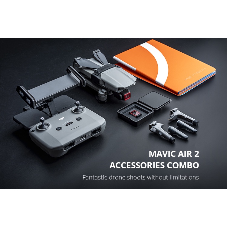 PGYTECH DJI Mavic Air 2 Accessories Combo Landing Gear+Propeller Holder