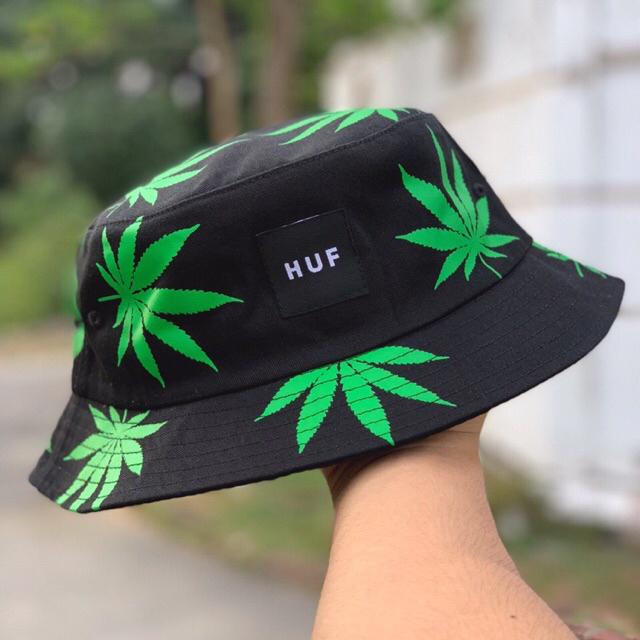 huf bucket hat weed