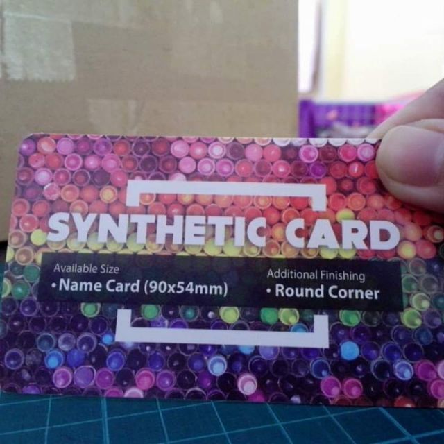 synthetic card printing