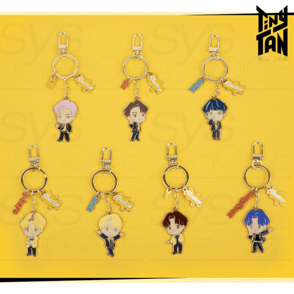 BTS TinyTAN Official Authentic Metal Keyring Butter Ver Shopee Malaysia