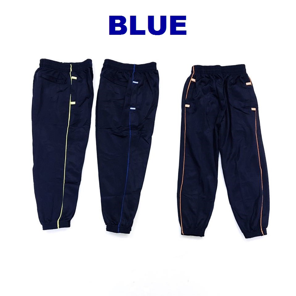 TrackSuit School Pants - Blue & Black SIZE : 24 – 42 UNISEX  ( P5797 ) Seluar Sukan Sekolah / Seluar Panjang Sukan