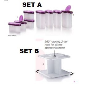 ^^READY STOCK^^ Tupperware Modular Spice Set/ rack / rak / tray / Carousel