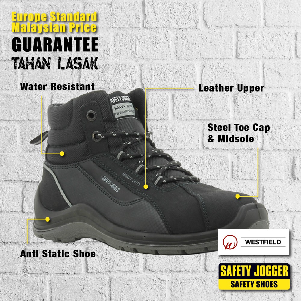 SAFETY JOGGER STEEL TOE SAFETY BOOT SHOE ( S969938 ) Lazada