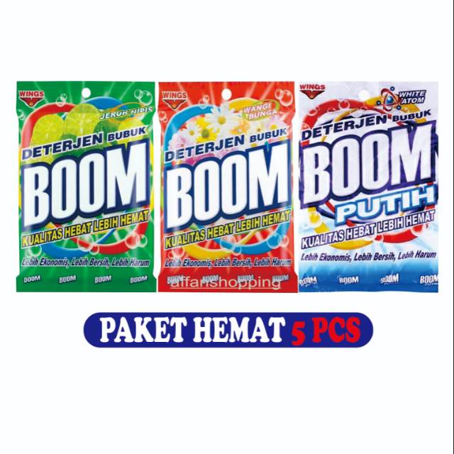 Boom Wash Soap Boom Powder Detergent Shopee Malaysia