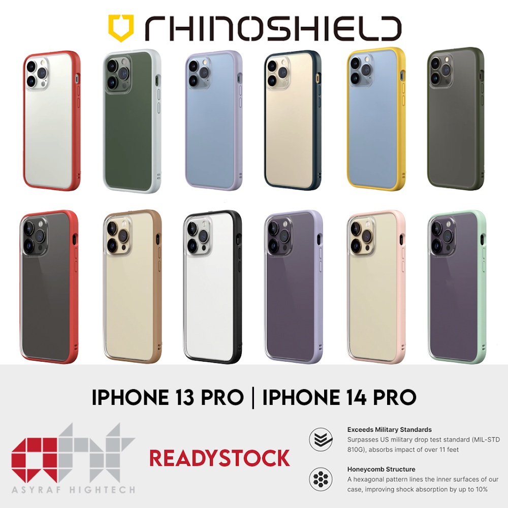 RhinoShield MOD NX™ For iP 14/13 Pro with Frame, Rim, Button Set and  Backplate [ORIGINAL] | Shopee Malaysia