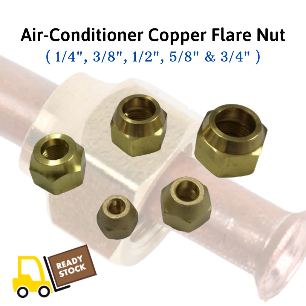 Copper Flare Nut for Copper Tubing 1/4