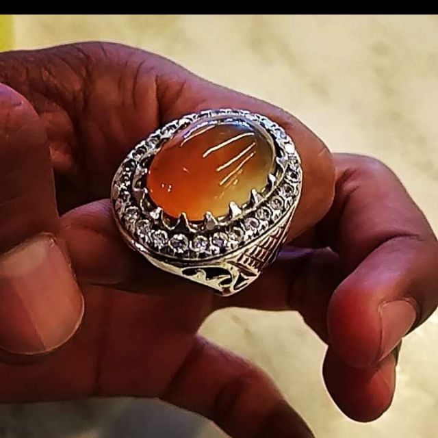 Cincin batu akik ikat silver  Shopee Malaysia