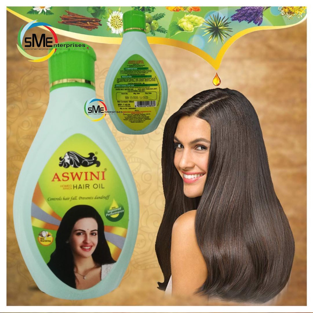 Aswini (Homeo Arnica) Hair Oil 180ml | Shopee Malaysia