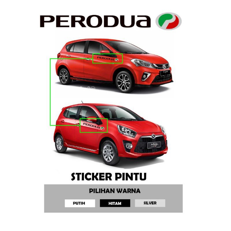 Sticker Pintu Untuk Kereta Keluaran Perodua Shopee Malaysia