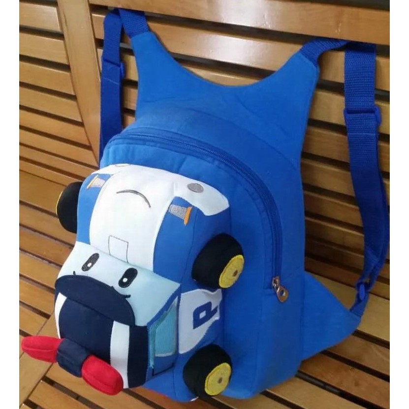 Cute ROBOCAR POLI Soft Plush Toy Backpack bag POLI ,AMBER Shopee Malaysia