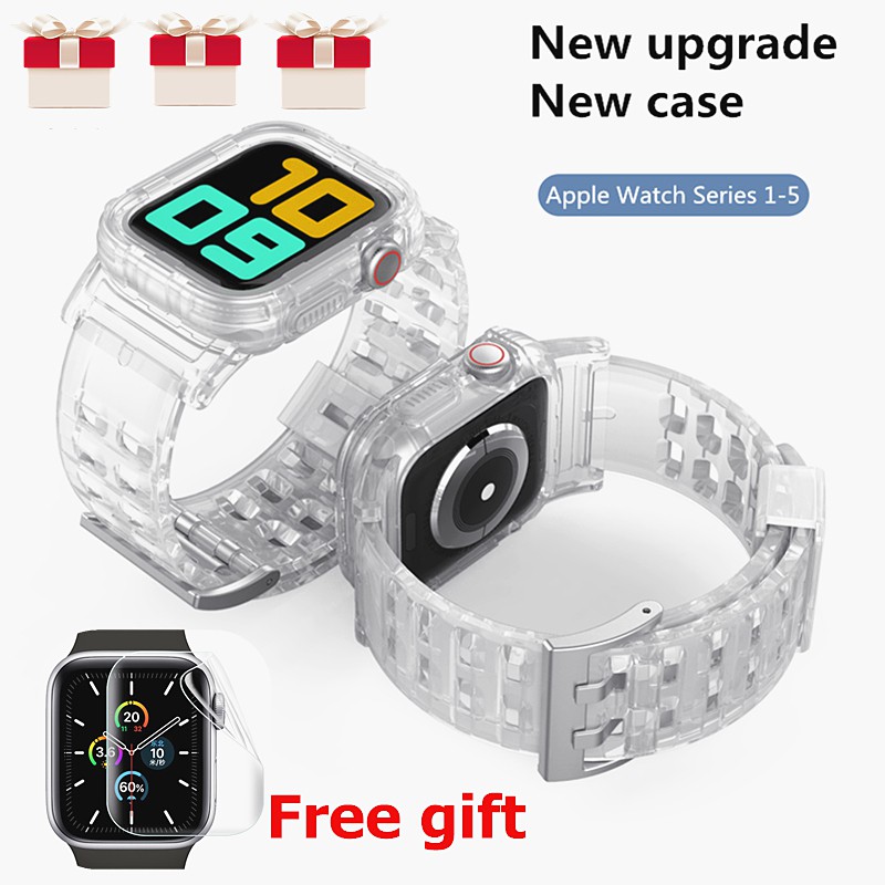 transparent strap apple watch