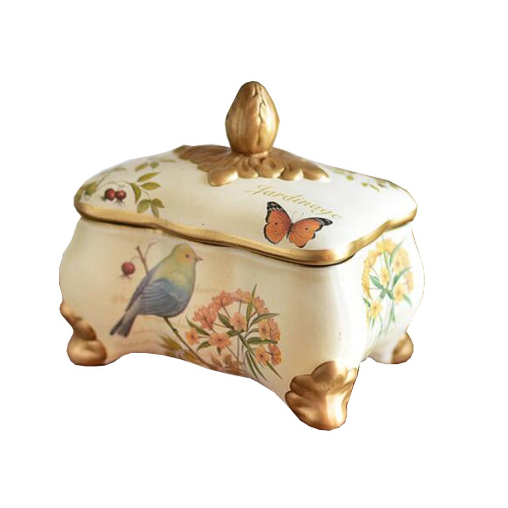 Cute Tinplate Airtight Canister Storage Lid Pots Candy Jar for Baked Goods