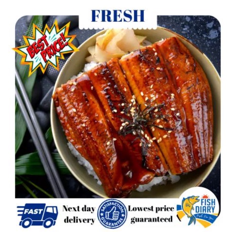 【Penang area】🔥 BEST DEALS 🔥Unagi Terriyaki 鳗鱼 170G+-/200g+-/ 400g+- (Penang FREE DELIVERY for purchase RM120++)