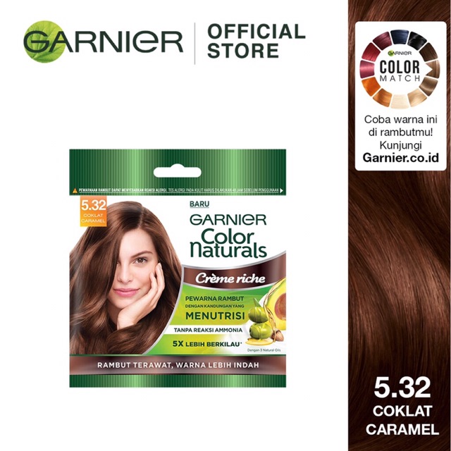 Box and Sachet Variants Golden Brown/Caramel Brown Garnier Hair Color for  Women | Shopee Malaysia