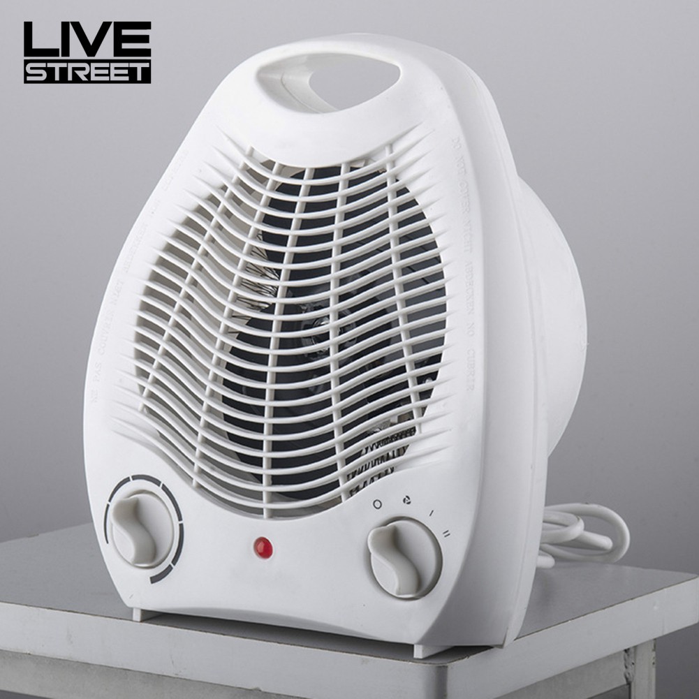 Livestreet Portable Handy Adjustable Electric Fan Heater Office Home Desk Winter Warmer