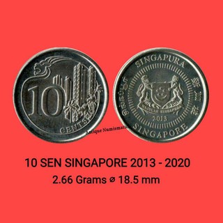 Coins 50 Cent Singapore 50 Cent Lion Coins