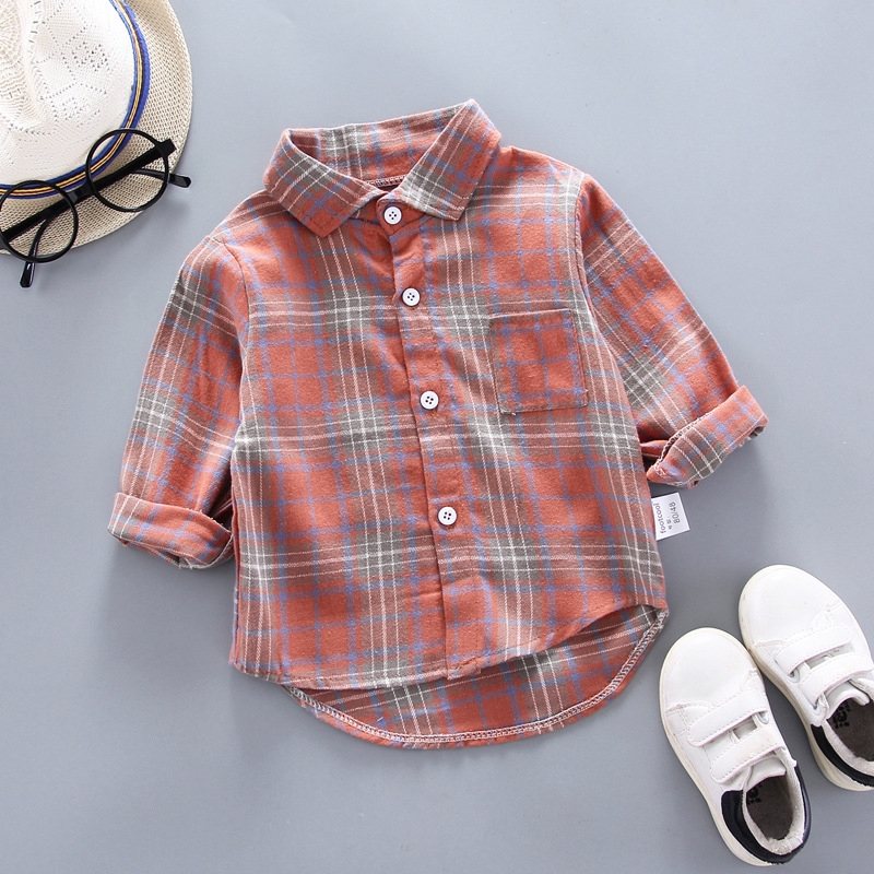 Ready Stock Children S Long Sleeve Spring Shirt Boys Baby Plaid Shirt 2020 Fashion Korean Version Of Spring And Autumn Shopee Malaysia - lua shirt short sleeves roblox