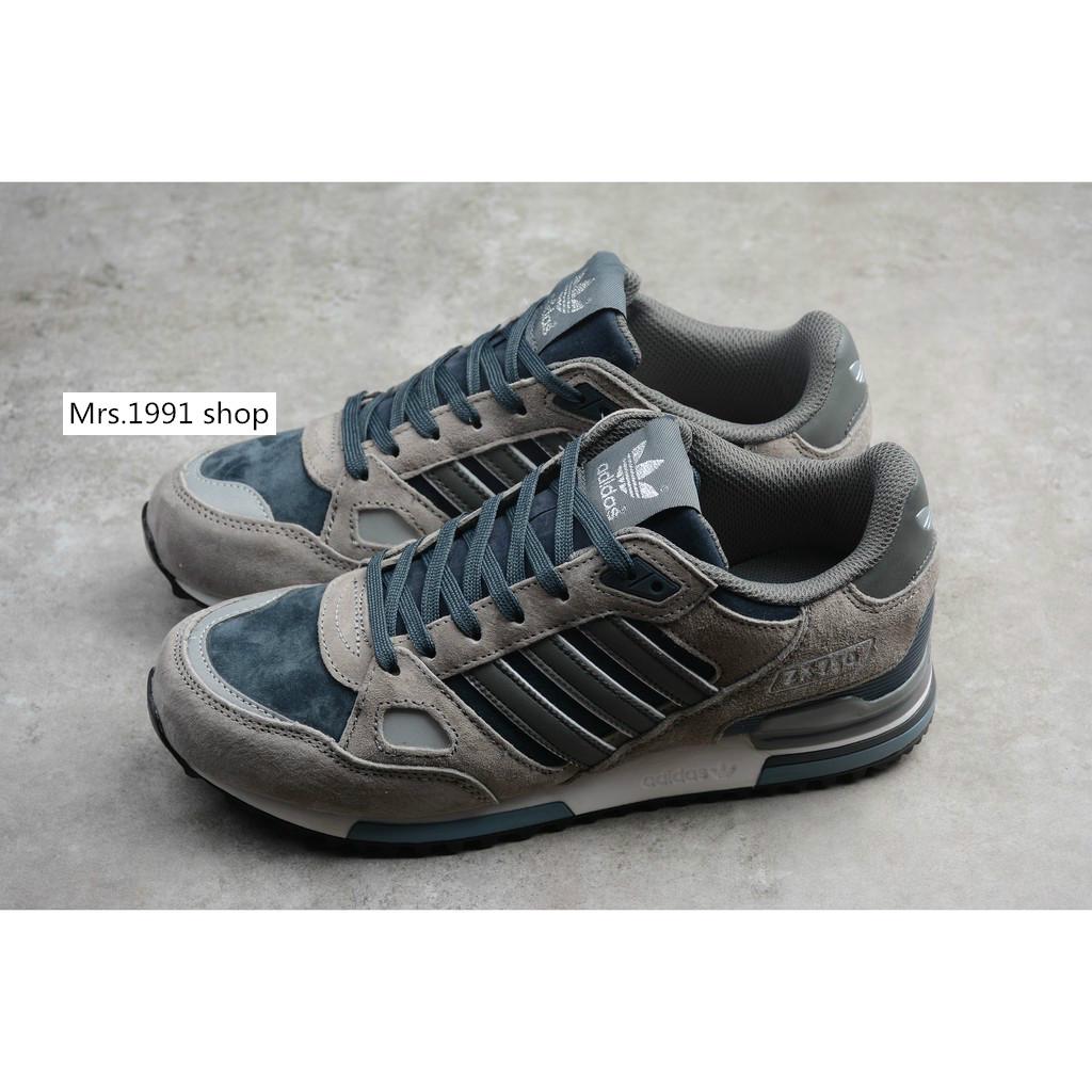 Adidas ZX 750 Wolf Grey/Navy Blue D65229 | Shopee Malaysia