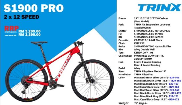 trinx 2020 mountain bike