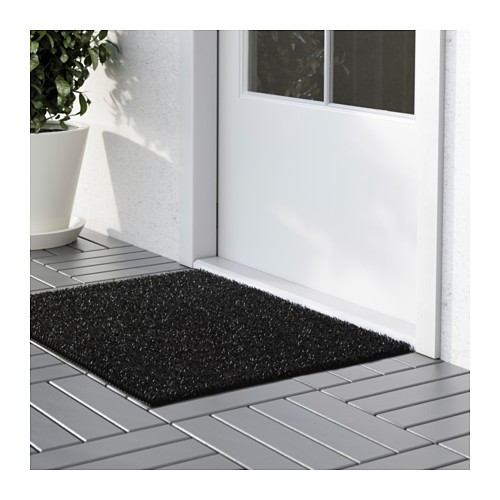 Ikea Ydby Black Door Mat In / Outdoor 58x79 cm Rough Surface Door Mat Shopee Malaysia