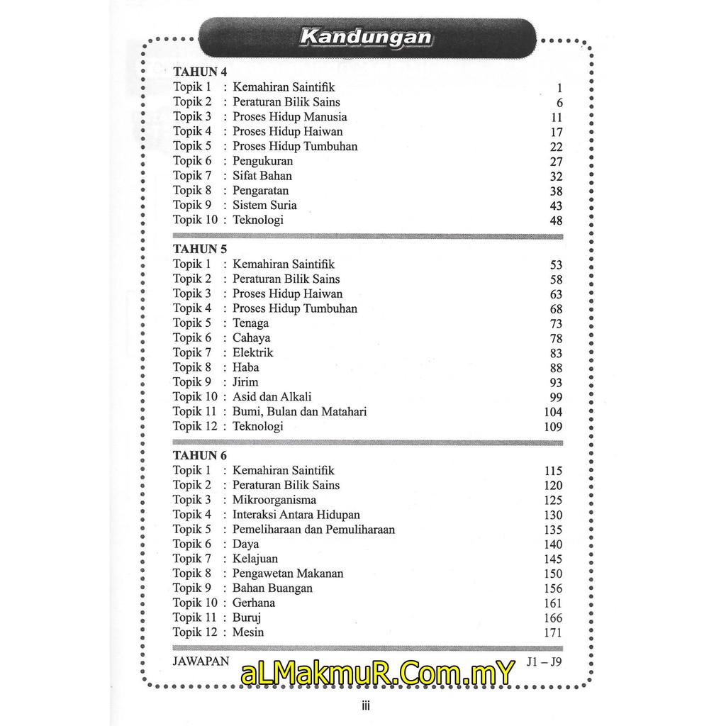 MyB Buku Latihan : Sasaran UPSR Tahun 4,5,6 i-THINK KBAT - Sains 