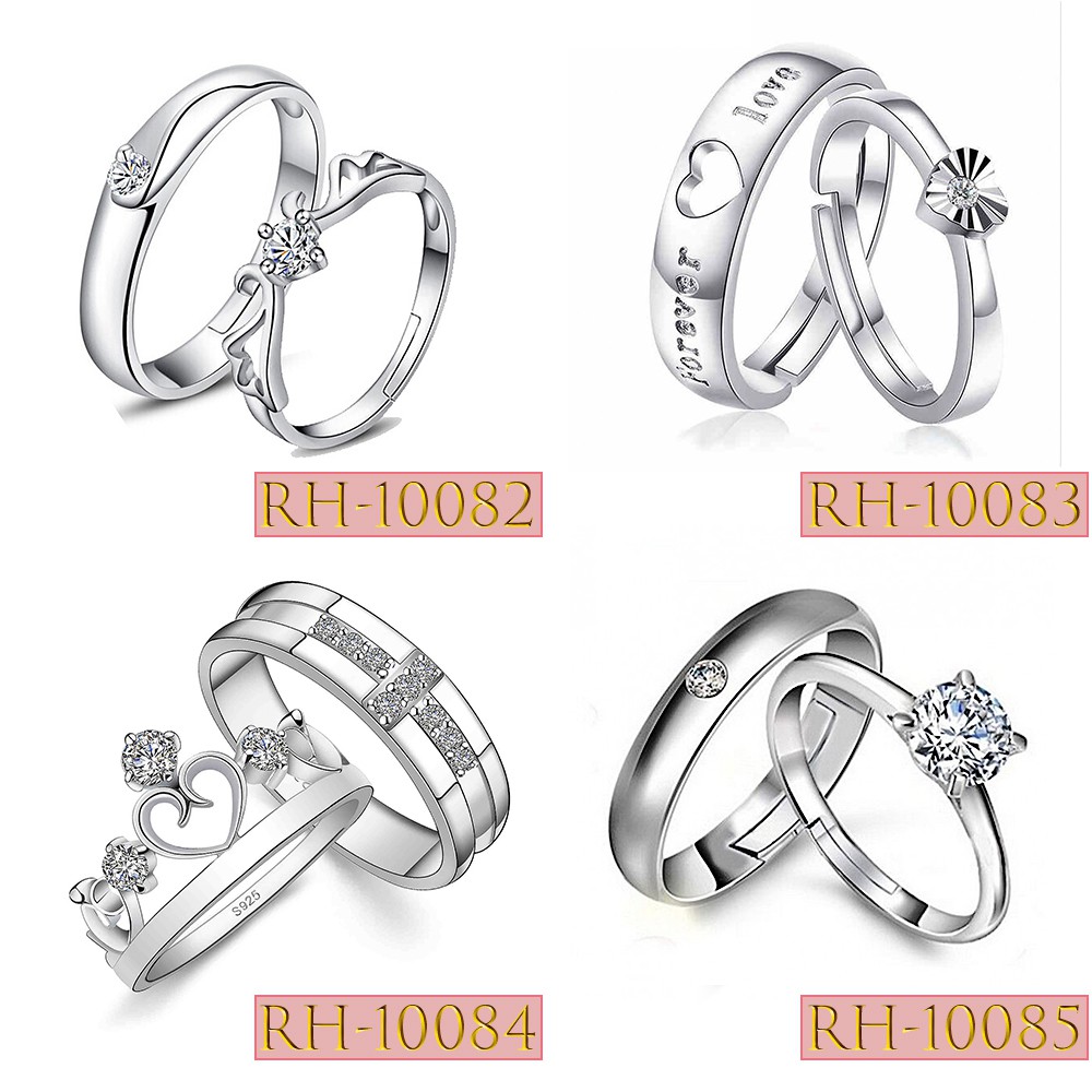 Arche Jewellery Engraved Adjustable Couple Ring | Shopee Malaysia