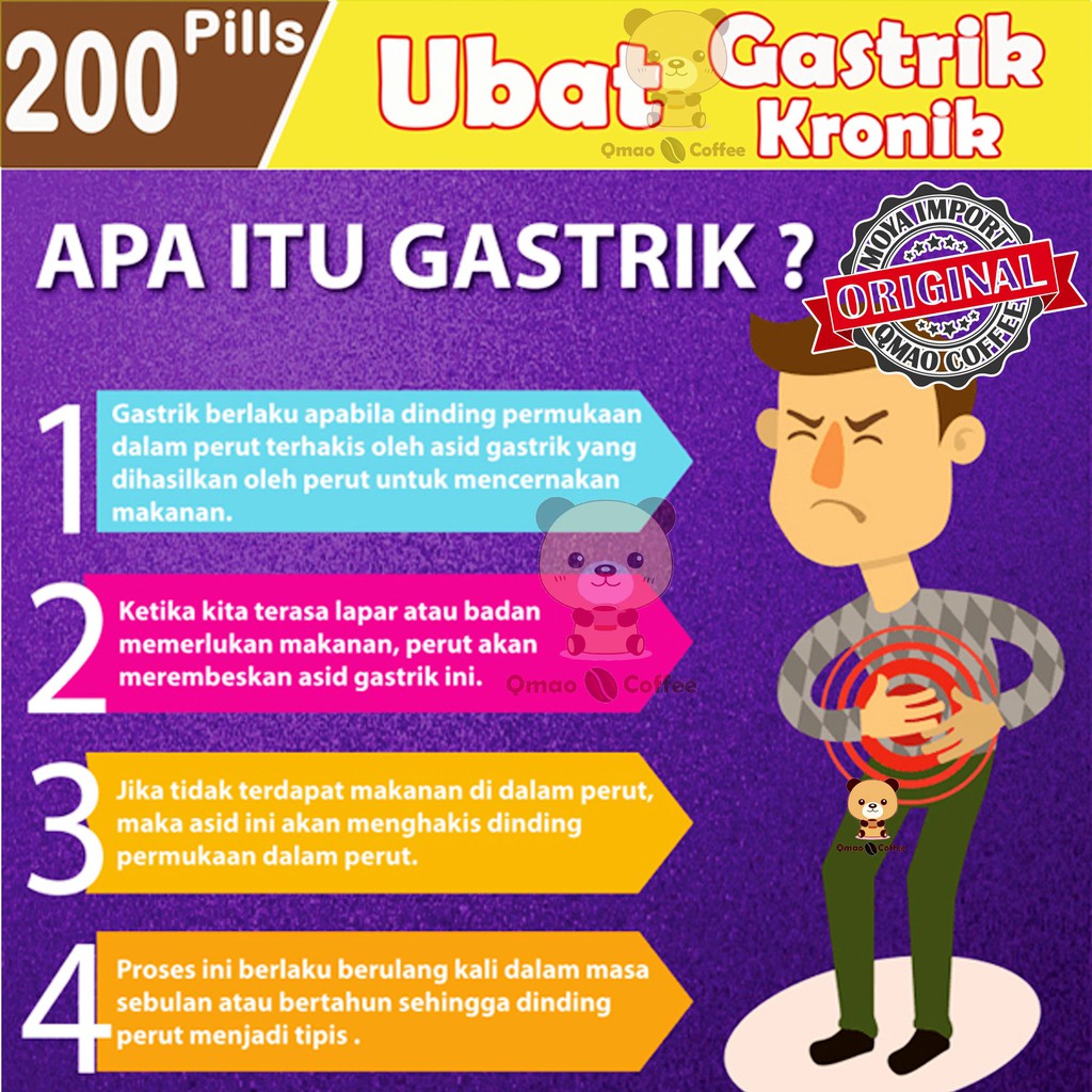 Ubat Gastrik Sakit Perut Hati Kronik,Gerd,Pedih Ulu Hati 