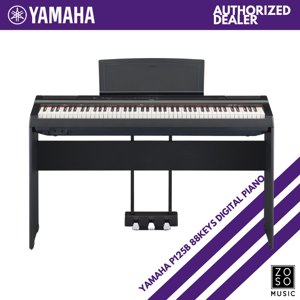 YAMAHA P125 DIGITAL PIANO 88KEYS WITH GRADED HAMMER STANDARD ACTION (YAMAHA/ P125/ DIGITAL