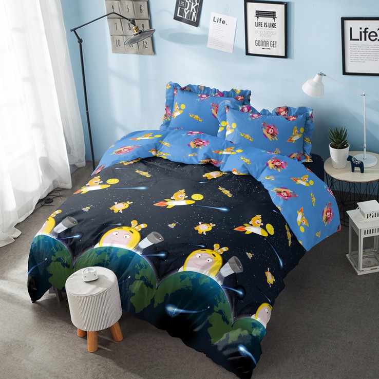 Bed Cover King Kintakun 3d Santika Deluxe D Hayu Aposhayu Luxe Oddbods Space Shopee Malaysia