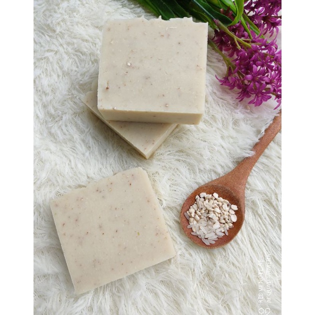 Barley Rice moisturising&whitening Soap薏仁大米保湿美白皂 (100+-g)Handmade Soap手工皂Olive soap