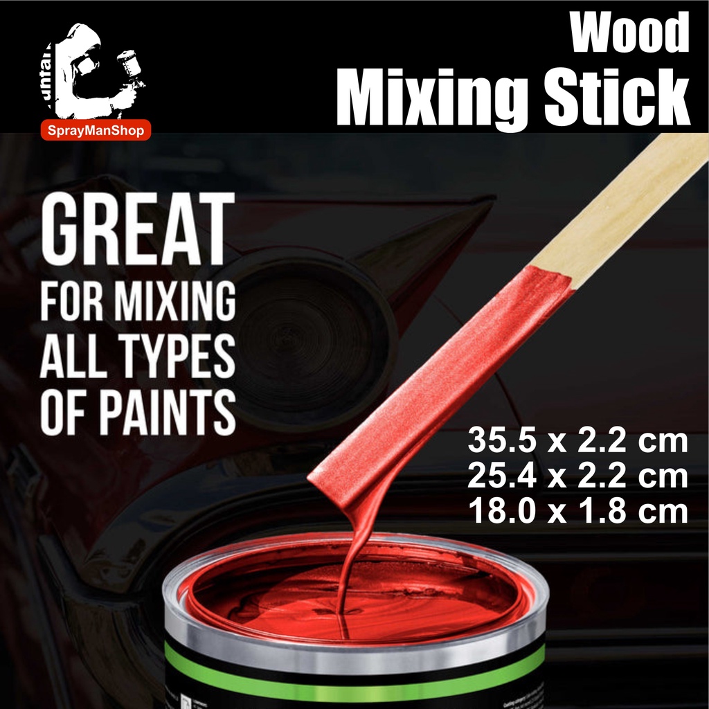 Paint Mixing Stirring Wood Stick | Shopee Malaysia