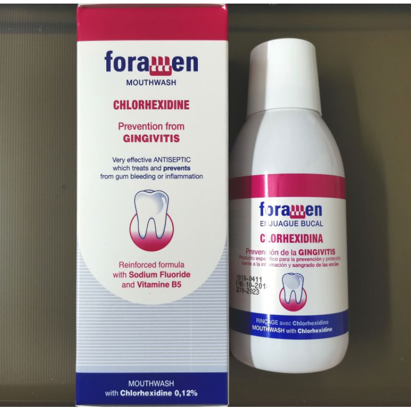 Foramen Spain Chlorhexidine Mouthwash Mouth Rinse 250ml Gingivitis