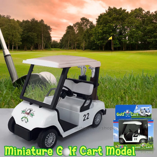 Kinsfun Miniature Golf Cart Metal Toy Diecast Model Collection Shopee