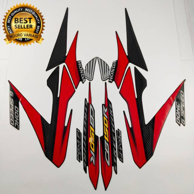 Striping Honda Cb150r Cb 150 R 14 Black Red List Body Quality Standards Shopee Malaysia