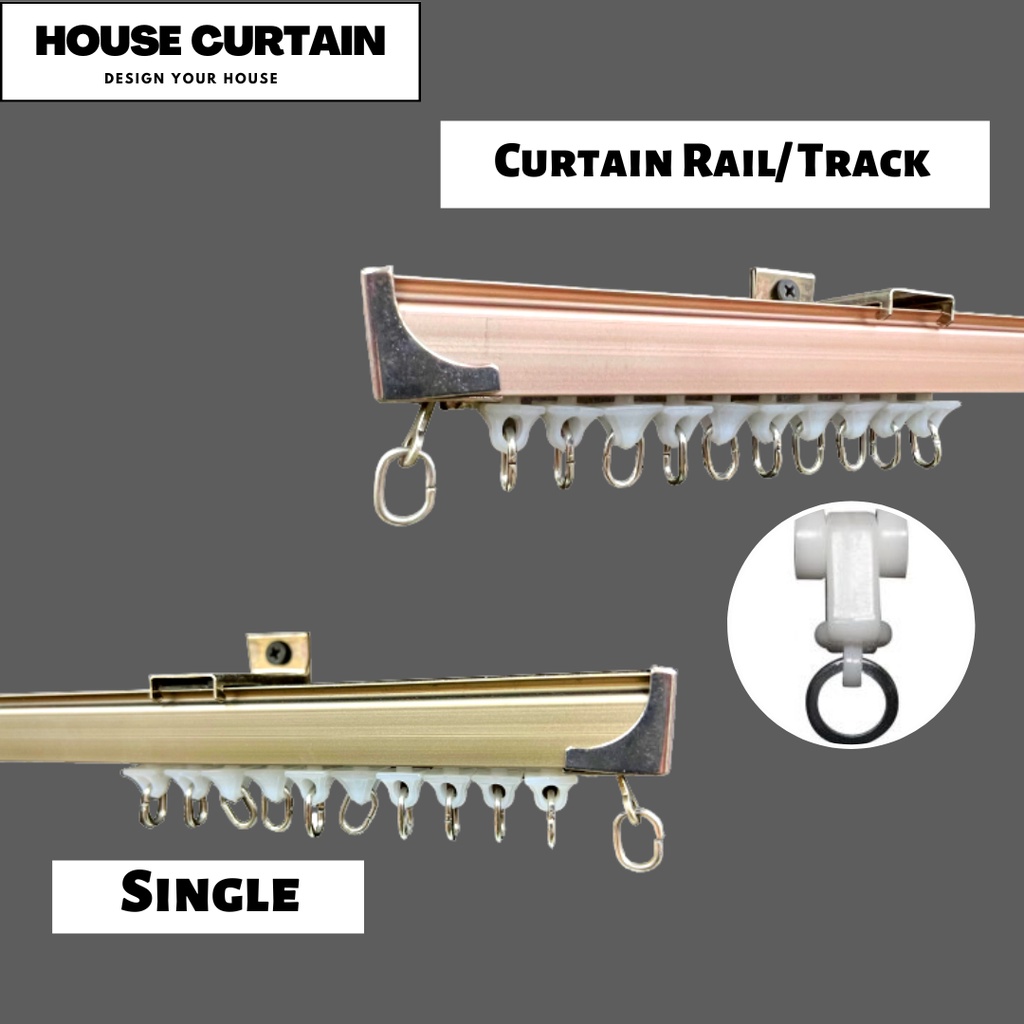 Rel Langsir Aluminium Single Track (Curtain Track / Single Track ...