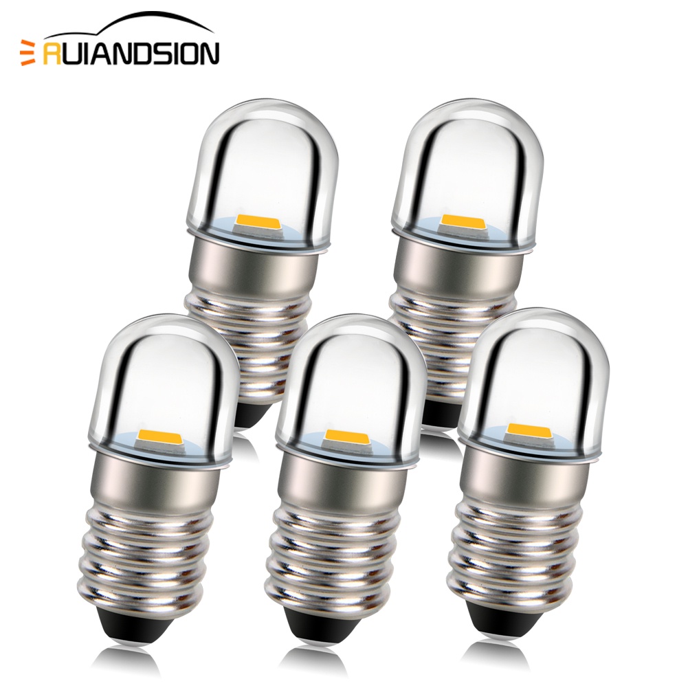 5PCS  Low power consumption E10 LED Screw Base Indicator Bulb DC Light Bulb ES