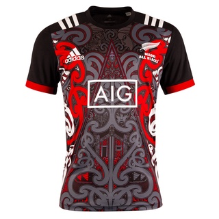 S-3XL New Zealand MAORI All Blacks 2017 red/black rugby jersey shirt 
