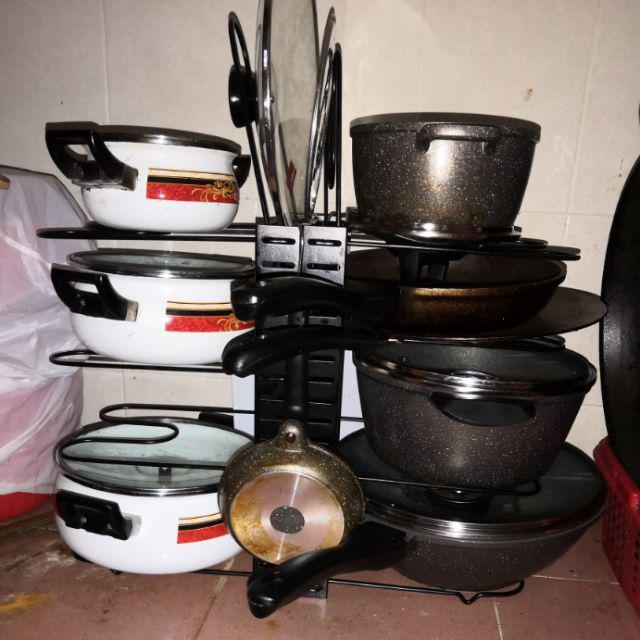Locaupin Pots and Pans Organizer Pot Rack Organizer Locaupin Pots and Pans Organizer Pot Rack Organizer