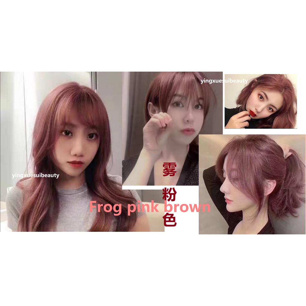 🔥SHip Today 🔥 Hair Color cream 100ml / Rose Gold Sakura Pink Milk Tea  Thin Rattan / Developer & Hair Dye Ki | Shopee Malaysia