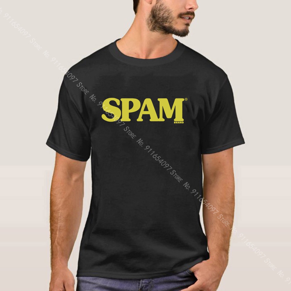 SPAM BRAND T-SHIRT MENS HEATHER CHARCOAL FOOD LOGO NOVELTY TEE COTTON CLASSIC