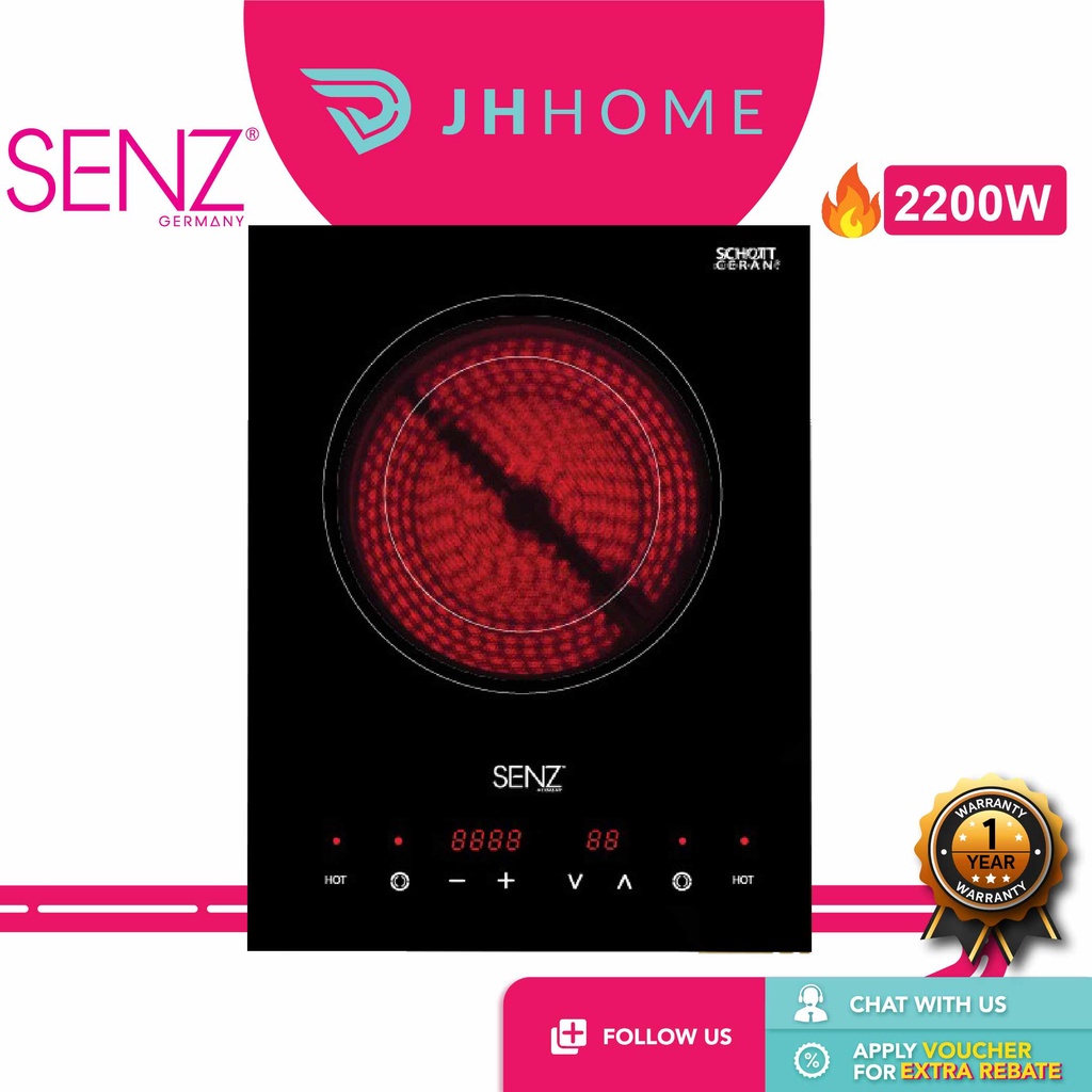 Senz Schott Ceran Built In Single Multi Cooker With 12 Power Heat