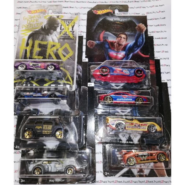 Hot Wheels Batman vs Superman Complete Set of 8 | Shopee Malaysia