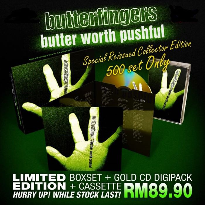 Butterfingers Butter Worth Pushful Limited Edition Boxset Gold Cd Digipack Cassette Shopee Malaysia