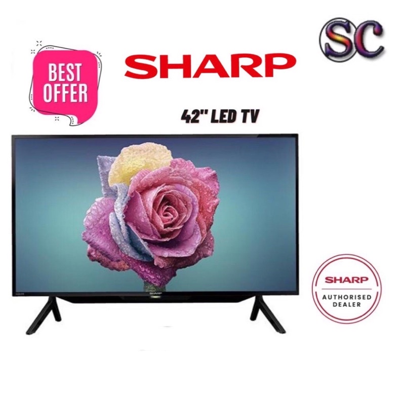 Sharp 42 Led Full Hd 2t C42bd1x Digital Tv Shopee Malaysia 6983